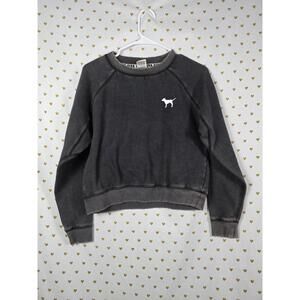 Pink Victorias secret vintage style distressed sweater top xs